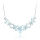 Collar en plata con Topacio azul cielo