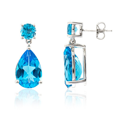 Pendientes en plata con Topacio de Marambaia