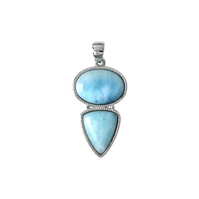 Colgante en plata con Larimar