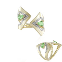 Anillo en oro con Tsavorita (de Melo)