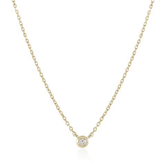 Collar en oro con Diamante FL (G)