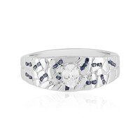Anillo en plata con Zafiro blanco (Adela Silber)