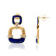 Pendientes en oro con Lapislázuli (CIRARI)