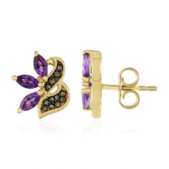 Pendientes en plata con Amatista