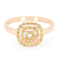Anillo en plata con Diamante fantasía