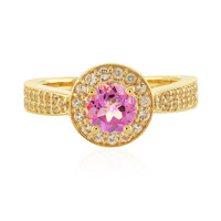 Anillo en plata con Topacio aniversario