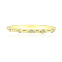 Anillo en oro con Diamante amarillo canario