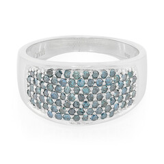 Anillo en plata con Diamante fantasía