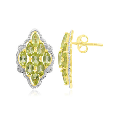 Pendientes en plata con Peridoto