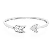 Brazalete en plata con Diamante champán