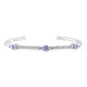 Brazalete en plata con Tanzanita