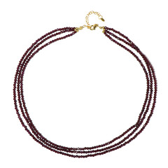 Collar en plata con Granate de Mozambique