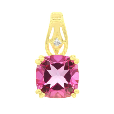Colgante en plata con Topacio rosa