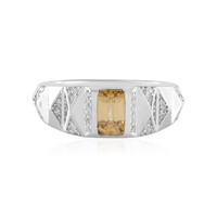 Anillo en plata con Zircón amarillo (de Melo)