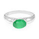 Anillo en plata con Esmeralda de Bahía