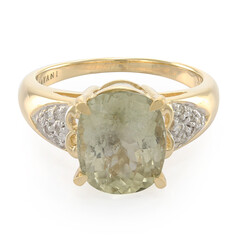 Anillo en oro con Turmalina cuprífera (AMAYANI)
