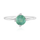 Anillo en oro con Esmeralda de Brasil