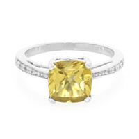 Anillo en plata con Cuarzo champán