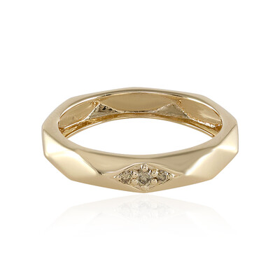 Anillo en oro con Diamante I3 champán (de Melo)