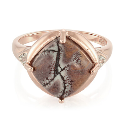 Anillo en plata con Jaspe Sonoran dendritas