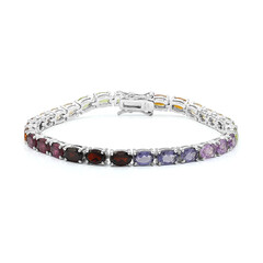 Brazalete en plata con Citrino