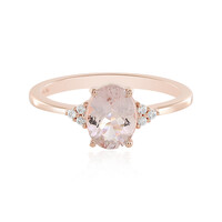 Anillo en plata con Morganita