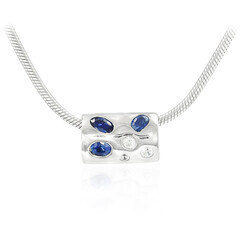 Collar en plata con Zafiro de Laos