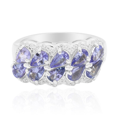Anillo en plata con Tanzanita