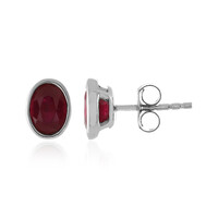 Pendientes en plata con Rubí de Madagascar
