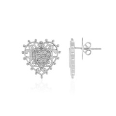 Pendientes en plata con Zircón (Dallas Prince Designs)