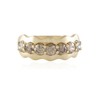 Anillo en oro con Diamante champán I2 (de Melo)