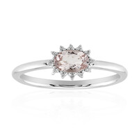 Anillo en plata con Morganita