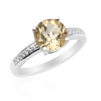 Anillo en plata con Labradorita dorada