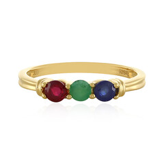 Anillo en plata con Esmeralda de Socoto