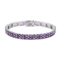 Brazalete en plata con Amatista