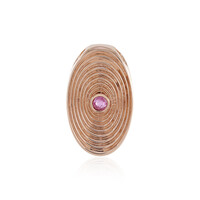 Colgante en plata con Zafiro rosa de Madagascar
