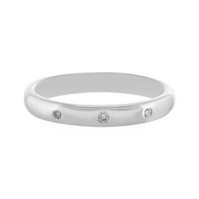 Anillo en plata con Diamante I4 (J)