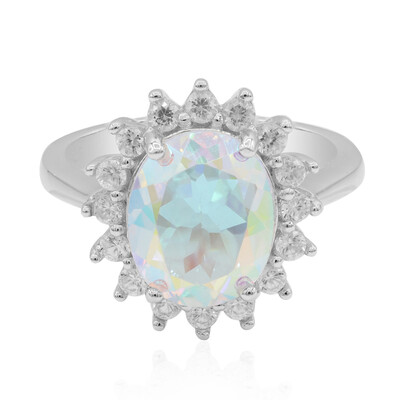 Anillo en plata con Topacio Rayo de Luna