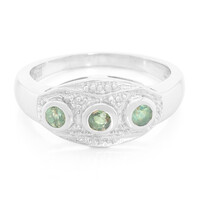 Anillo en plata con Alejandrita de Brasil