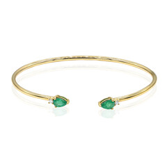 Brazalete en oro con Esmeralda de Zambia AAA (CIRARI)