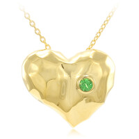 Collar en plata con Granate tsavorita AAA