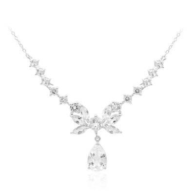 Collar en plata con Topacio blanco