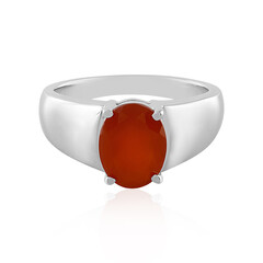 Anillo en plata con Cornalina