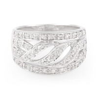 Anillo en plata con Zafiro blanco