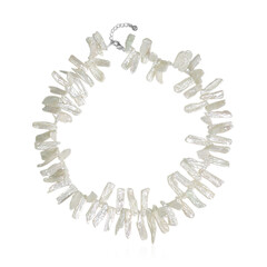 Collar en plata con Perla Keshi (TPC)
