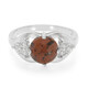 Anillo en plata con Obsidiana caoba