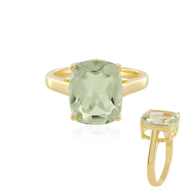 Anillo en plata con Amatista verde