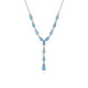 Collar en plata con Topacio azul suizo