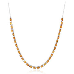 Collar en plata con Citrino de Madeira