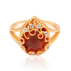 Anillo en plata con Cornalina